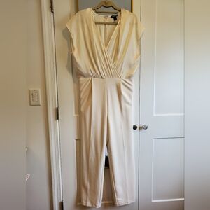 Express Creamy White Jumpsuit